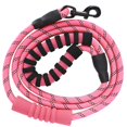 thumbnail image 1 of Dog Leash Reflective Nylon Traction Rope Light Weight Pulling Strap Pet Accessory 177cm(Rose Red ), 1 of 1