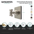 thumbnail image 4 of Kingston Brass KS4041ZX Millennium Single-Handle Six-Way Diverter Valve with Square Trim Kit, Polished Chrome, 4 of 4