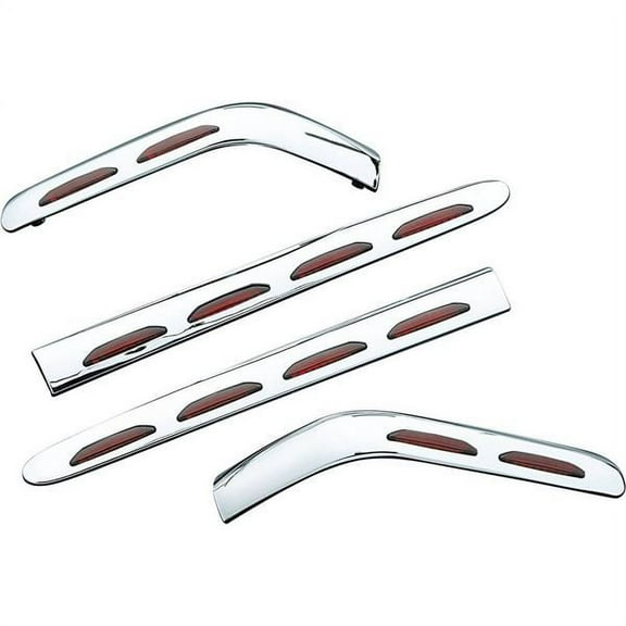 Kuryakyn Lighted Saddlebag Molding Chrome w/Red Lens (3202)