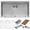 Stainless Steel, variant on Ruvati USA RVH8320 30 in. Workstation Rounded Corners Undermount Ledge Kitchen Sink with Accessories