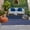 Blue, variant on Red Striped Outdoor Rug 4x6 Ft, Non Slip Washable Area Rug, Vintage Stripes Ombre Patio Rugs Carpet Runner, Large Floor Mat for Indoor/Outdoor Deck Porch Camping