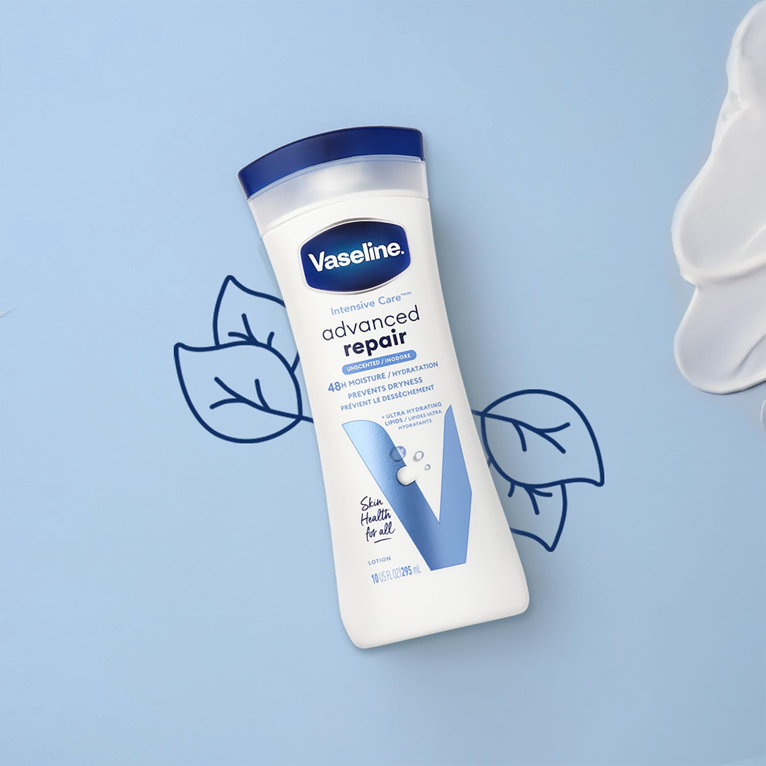Pack of 2 Vaseline Intensive Care Advanced Repair Body Lotion - Unscented, 10 oz (Package May Vary)