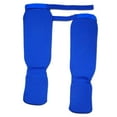 thumbnail image 4 of harayaa Shin Instep Guards Elastic Cloth Thick Leg Guards for Martial Arts Sanda Mma Blue Color M, 4 of 9