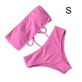 thumbnail image 3 of Eigraketly Traje de baño dividido para mujer, traje de baño acolchado de poliéster para verano, traje de baño para vacaciones, traje de playa sencillo a Traje de baño Rosa S Eigraketly OD021066-01, 3 of 6
