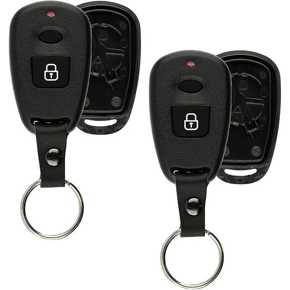 2x Keyless Option Remote Car Key Fob Shell Case For Hyundai (OSLOKA-510T) Two