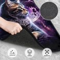 thumbnail image 3 of Vsdgher Purple Moon Cat Car Foot Mat Set of 4 Pieces Universal Floor Liner Car Accessories Fits Most Cars, Trucks, Vans, sedans, SUV, 3 of 7