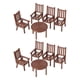 thumbnail image 1 of GOOHOCHY Juego de 2 mesas y sillas en miniatura para casa de muñecas, muebles para micropaisajes, mesa de comedor y silla de plástico, accesorios para modelismo y manualidades., 1 of 8