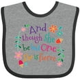 thumbnail image 3 of Inktastic 1st Birthday 1 Year Old Girl She is Fierce Girls Baby Bib, 3 of 4