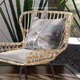 thumbnail image 3 of Amrita Sen Designs CAPL734BrCDS-ZP-18x18 18 x 18 in. Curious Deer Broadcloth Indoor & Outdoor Zippered Pillow - Silver & Black, 3 of 4