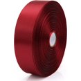 thumbnail image 3 of 50 Yards Satin Ribbon Roll Solid Fabric Ribbon for Gift Wrapping Chair Sash Valentine's Day Wedding Birthday Party Decoration Hair Floral DIY Crafts, 3 of 6