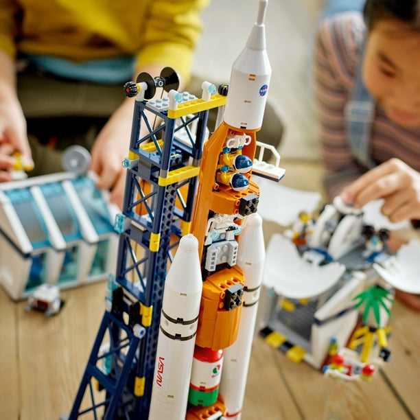 LEGO City Rocket Launch Centre 60351 Outer Toy for Children, NASA Inspired Set Planet Rover, Observatory and 7 Astronaut Minifigures - Walmart.com