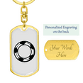 thumbnail image 3 of To My Wife  Soccer Ball Monogram Stainless Steel or 18k Gold Premium Swivel Dog Tag Keychain, 3 of 16
