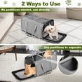 thumbnail image 3 of Monasem Large Pet Carrier, Travel Carrier for 2 Cats & Dogs, Airline Approved Puppy Travel Bag Up to 38 lbs, Grey, 3 of 7