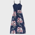 thumbnail image 2 of FYMNSI Mommy and Me Summer Floral Sleeveless Dresses Casual Boho Beach Sundress Family Matching V Neck Midi Tank Dress (Girl 8-9T), 2 of 8