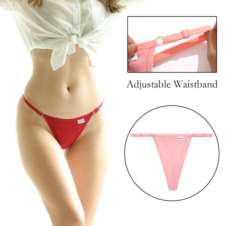 4PCS Women Cotton Panties Low Waist G-String Thongs FINETOO Sexy T-Back  Underwear 9 Solid Colors Breathable Intimates Lingerie - AliExpress