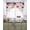Red, variant on Purple Flowers Swag Kitchen Curtains Sets for Windows 24 Inch Length, Spring Floral Elegant Pastoral Watercolor Short Window Curtain Panels Swags Valances and Tiers 3 Piece Set for Cafe/Dining Room