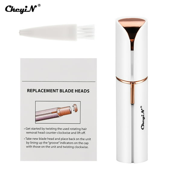 CkeyiN Portable Mini Lady Women Epilator Shaver Electric Hair Removal Shaver,Lipstick Design Epilator for Face, Arm And Other Body Hair Remover