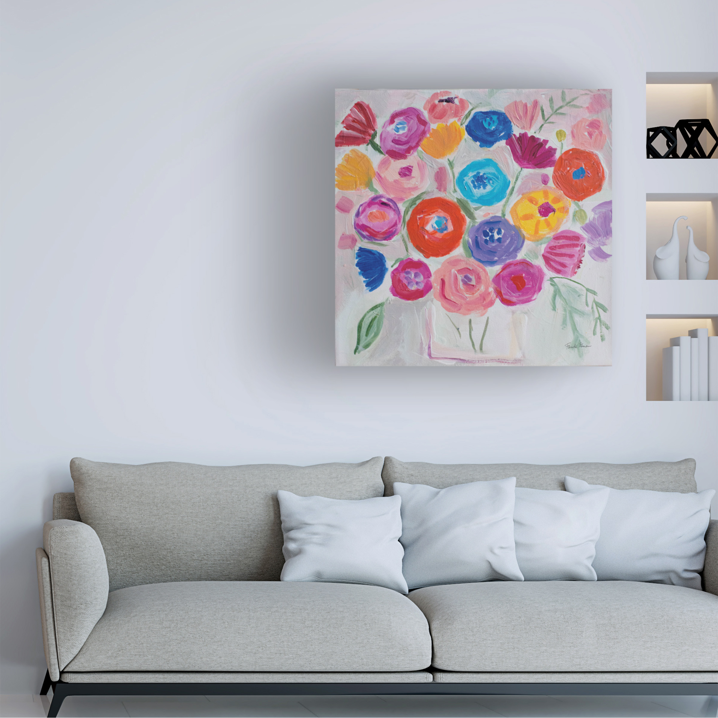 Farida Zaman 'Delicate Flair II' Canvas Art