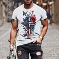 thumbnail image 2 of TMOYZQ Mens Big & Tall Independence Day American Flag T-Shirts 4th of July Patriotic Muscle Shirts Summer Casual Short Sleeve Crew Neck Tops Graphic Tees, 2 of 5