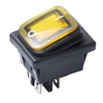 thumbnail image 2 of Interruptor de encendido/apagado amarillo de iluminado 250V 125V Zulema Interruptor basculante marino, 2 of 7