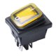 thumbnail image 2 of Interruptor basculante impermeable universal de 12 V, interruptor basculante DPST de 4 pines y 2 posiciones Amarillo Macarena Interruptor basculante marino, 2 of 7