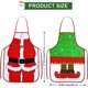 thumbnail image 2 of 4 Piezas Divertido Delantal de Navidad Delantales de Cocina Ajustables Delantales de Navidad Delantales de Papá Noel Elfo Muñeco de Nieve 4 Estilos para la Cena de Navidad Cocinar Jardinería Limpieza, 2 of 5