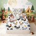 thumbnail image 5 of Erosebridal Chicken Twin Sheets for Boys Girls, Little Chicks Bedding, 3pcs 1 Flat Sheet 1 Fitted Sheet and 1 Pillowcase, 5 of 6