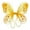 Gold, variant on Organza Nylon Butterfly Wings with Glitters, 12-Inch - Gold