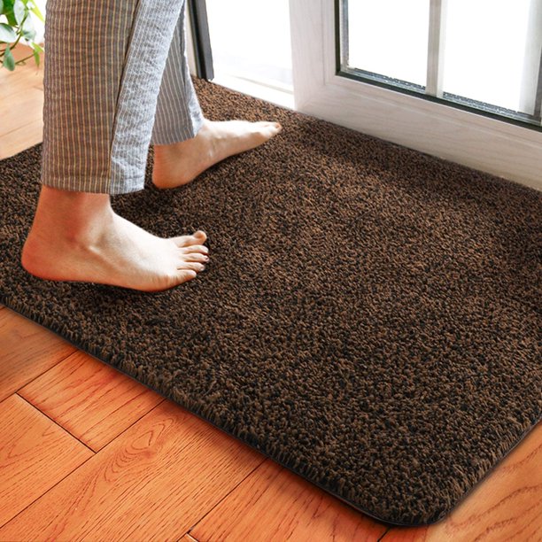 Delxo 24 x 36 Inch Magic Doormat Absorbs Mud Doormat No Odor Durable