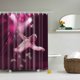 thumbnail image 3 of 180cm x 180cm Cortina de Impresión Digital Cortina de Baño de Fondo Impermeable Resistente al Moho Durable Cortina de Baño C/ 5 Baoblaze Cortina de ducha, 3 of 6