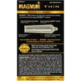 thumbnail image 5 of TROJAN MAGNUM Thin Lubricated Premium Latex Condoms Large Size 12 Each (Pack of 4), 5 of 9