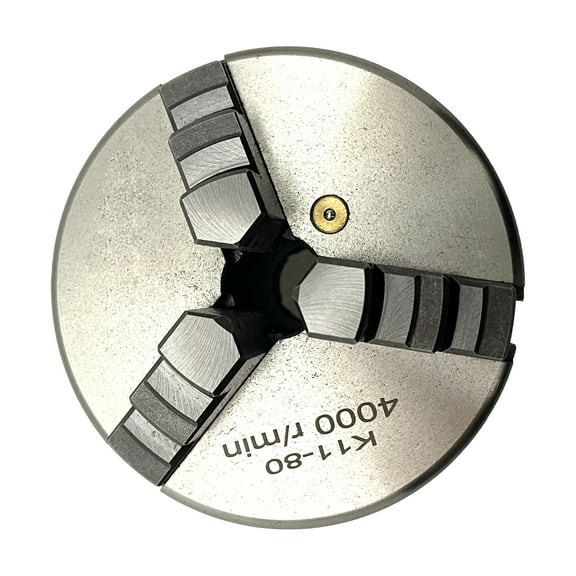 Lathe Chuck 3 Jaw Self-centering Chuck K11-80 Cast Iron