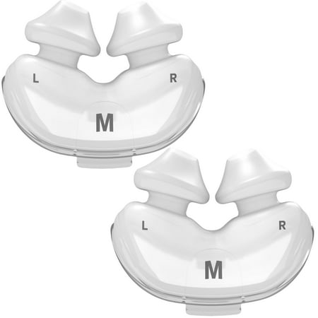 2 Pcs Replacement Nasal Pillow Cushion Compatible with ResMed P10, Replacement Silicone CPAP Mask Cushion - Frame System & Headgear Not Included - Premium CPAP Accessory