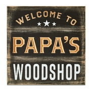 Father's Day Papa's Workshop Sign, 10", by Way To Celebrate