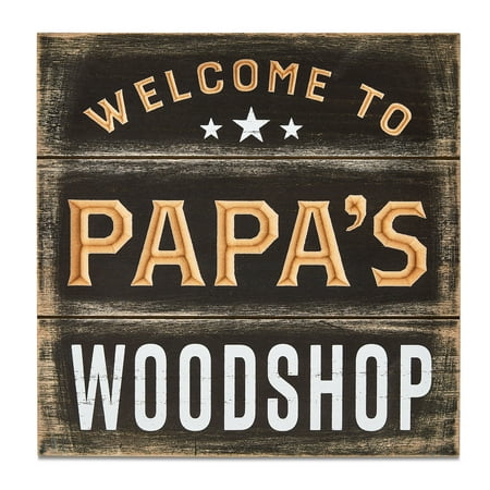 Father's Day Papa's Workshop Sign, 10", by Way To Celebrate
