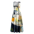 thumbnail image 4 of Neewe Womens Summer Casual Maxi Dresses 2026 Sleeveless Long Dresses Print V Neck Loose Sundresses with Side Split Pockets, 4 of 6
