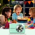 thumbnail image 5 of Digital Camera Anti Shake FHD 1080P Kids 32GB Card Portable 16X Zoom Fill Flash Small Point Shoot Camera Compact Vlogging Teens Boys Girls Gift, 5 of 7