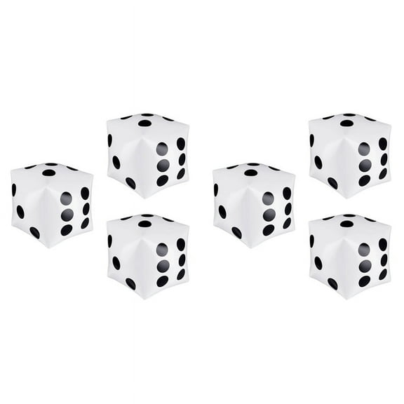 6 Pack Jumbo Inflatable 12 Inch Giant Inflatable Jumbo Inflatable for Game Pool Toys