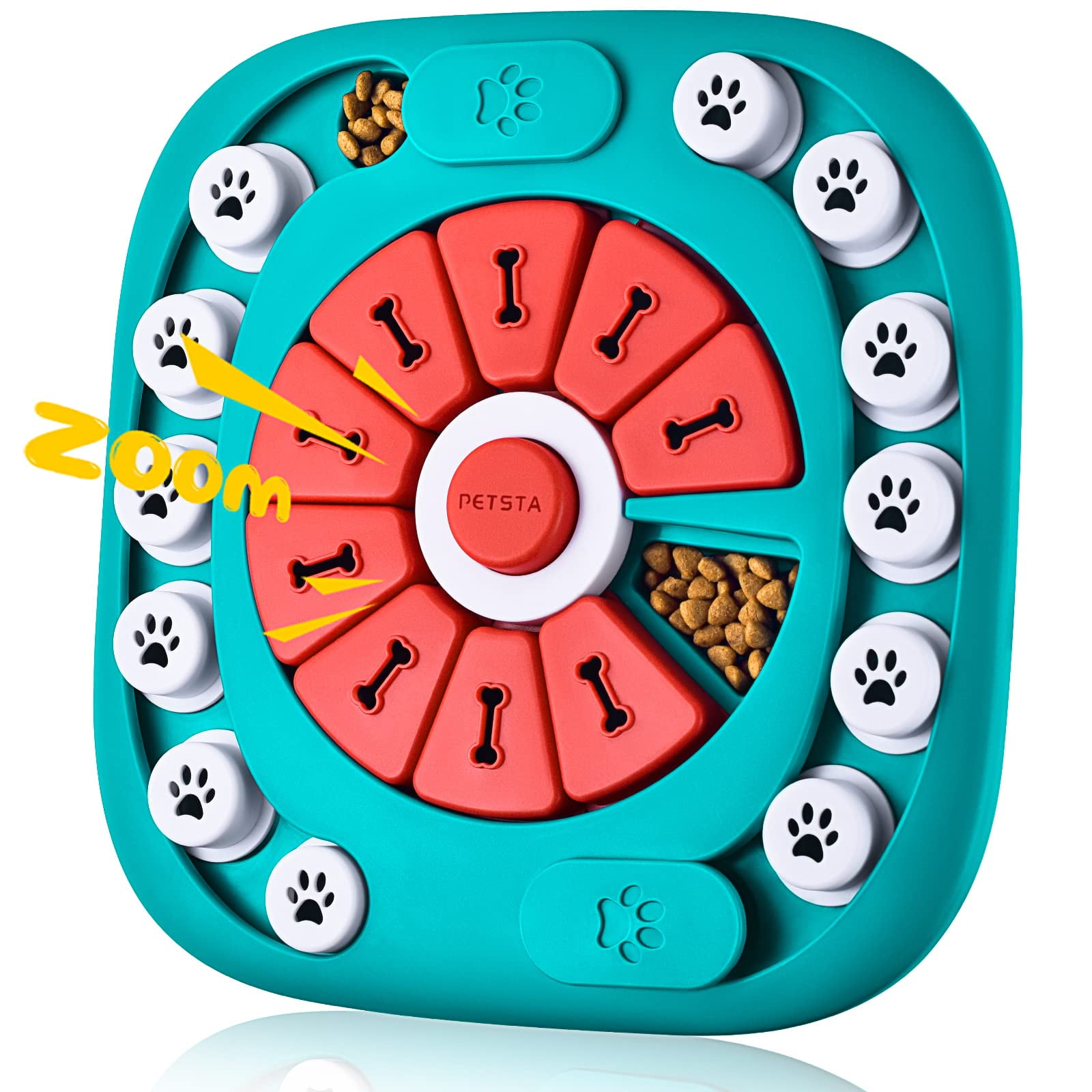 Dog Puzzle Toys, Squeaky Treat Dispensing Dog Enrichment Toys for IQ