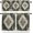 Dark Olive Green, variant on Boho Green Kitchen Curtains and Valances Set, Rod Pocket Curtains Tier Farmhouse Window Curtains 36 Inch Length, Retro Shabby Ethnic Tradition Geometric 3 Piece Kitchen Curtains Set