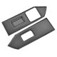 thumbnail image 2 of 3pcs Carbon Fiber Car Window Lifter Panel Trim Cover Fits for Ford Mustang 2009-2013, 2 of 9