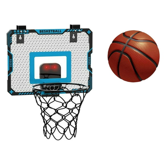 Kids Basketball Hoop With Lights And Sound No Drill Wall Mounted Indoor/Outdoor Basketball Board Toy For Fun