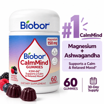 Biobor CalmMind Triple Magnesium Gummies with Ashwagandha, Magnesium ...