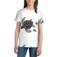 thumbnail image 3 of Wukai Family Of Sea Turtles Youth Unisex Short Sleeve T-Shirt for Boys, Girls, Teens, and Kids-Large, 3 of 7