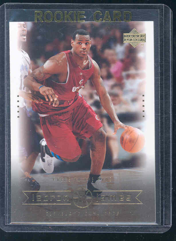 upper deck rivals lebron james rookie card
