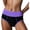 Purple, variant on Aura Lane Women’s Cotton Color Block High Waist Panty – Plus Size Loose Fit Triangle Underwear, Breathable Everyday Briefs Red XXL