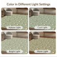 thumbnail image 7 of ODIKA 8'x10' Washable Area Rug Non-Shedding, Easy Care, Scattered Footprint Patterned Tossed Bone Motif Border Print Flowing Dynamic for King Size Bedroom Under Bed, Master Suite, 7 of 7