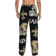 thumbnail image 3 of Saints Mens Lovers Pajama Pants Comfy Lounge Print Lounge Pants Drawstring Sleep Bottoms with Pockets M, 3 of 5
