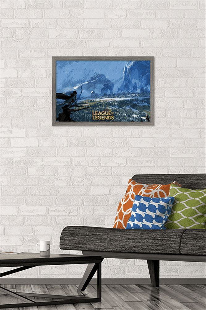League of Legends - Freljord Wall Poster, 14.725" x 22.375", Framed