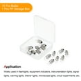 thumbnail image 3 of Uxcell E10 Warm Yellow Light 1.5V Mini Incandescent Bulbs with Box 15 Pcs, 3 of 6